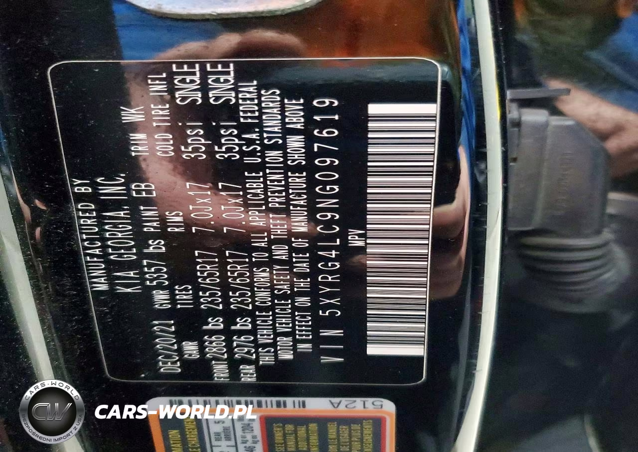 2022 Kia Sorento Lx VIN:5XYRG4LC9NG097619 - 13