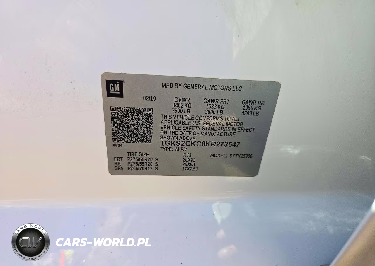 2019 GMC Yukon Xl K1500 Slt VIN:1GKS2GKC8KR273547 - 13