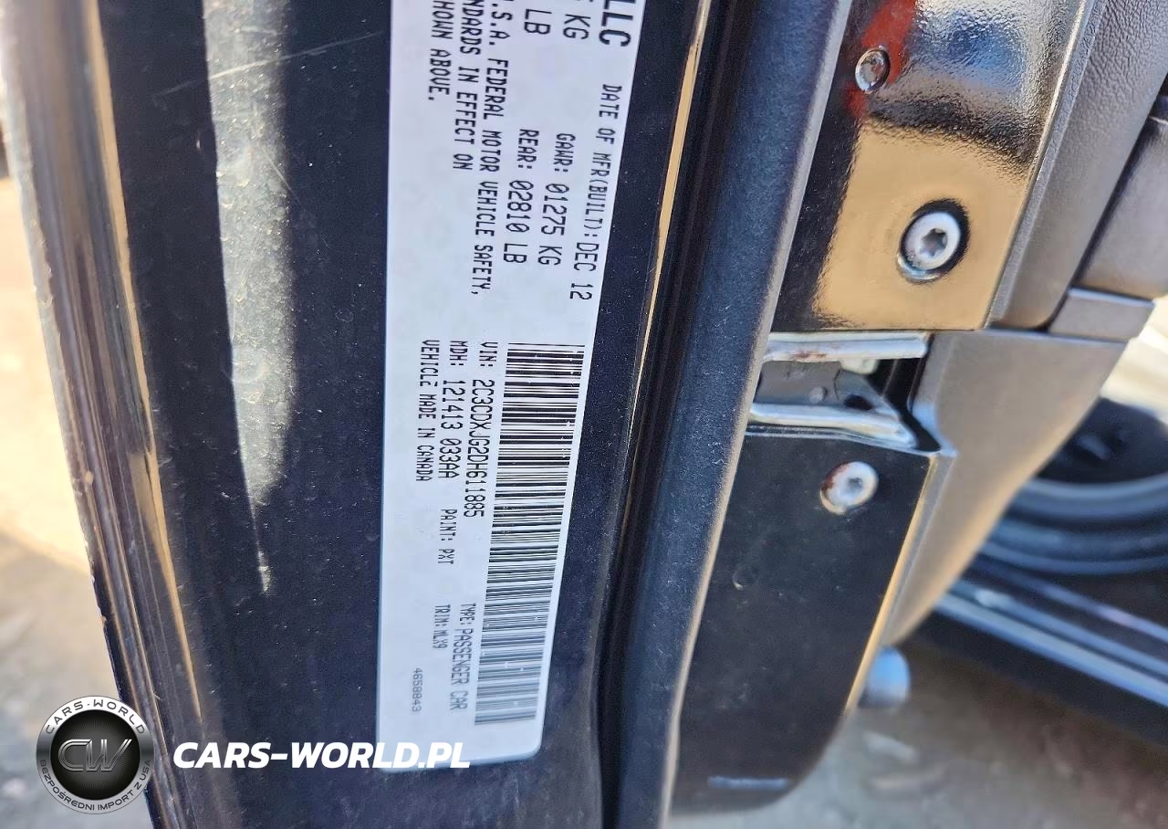 2013 Dodge Charger Sxt VIN:2C3CDXJG2DH611885 - 12