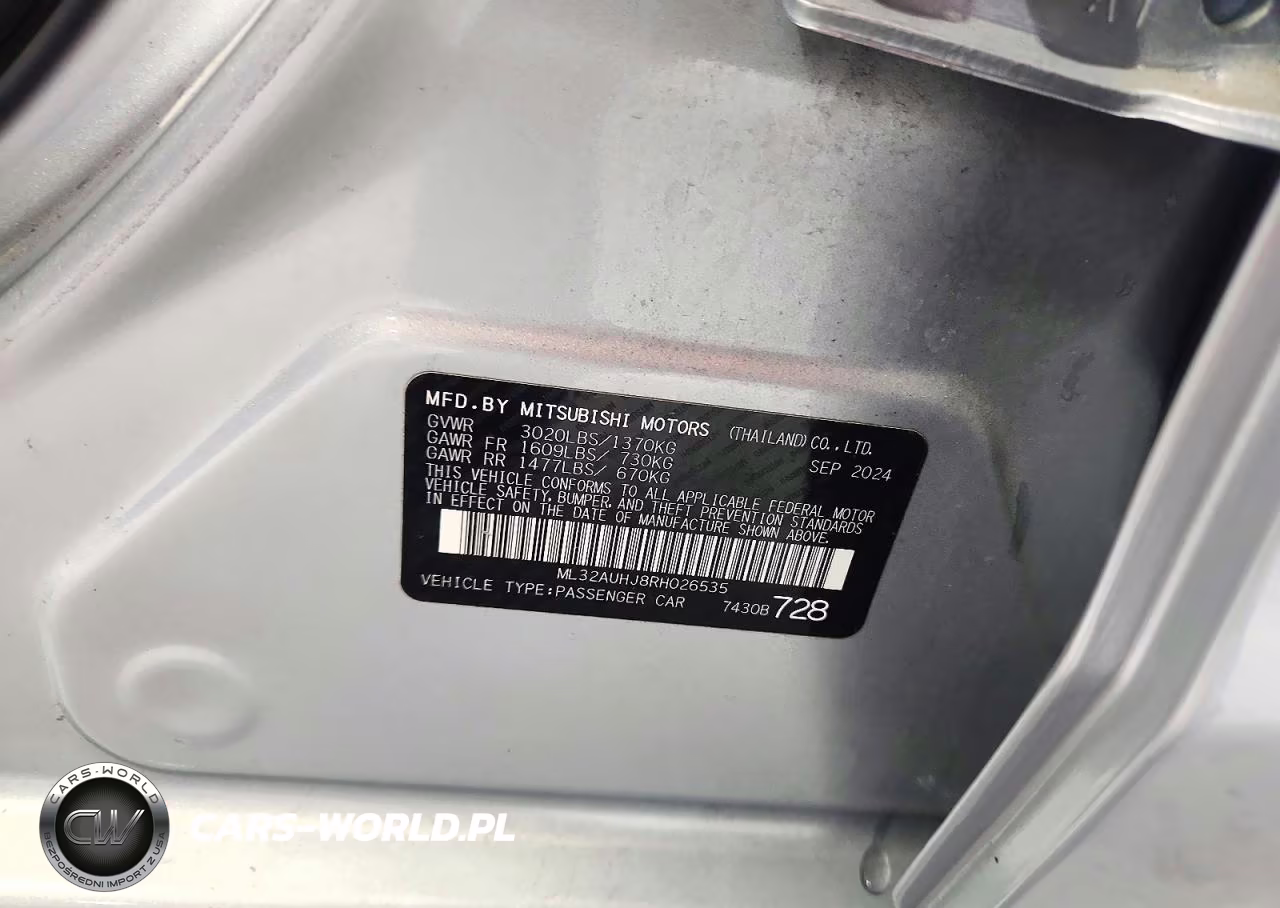 2024 Mitsubishi Mirage Es VIN:ML32AUHJ8RH026535 - 13