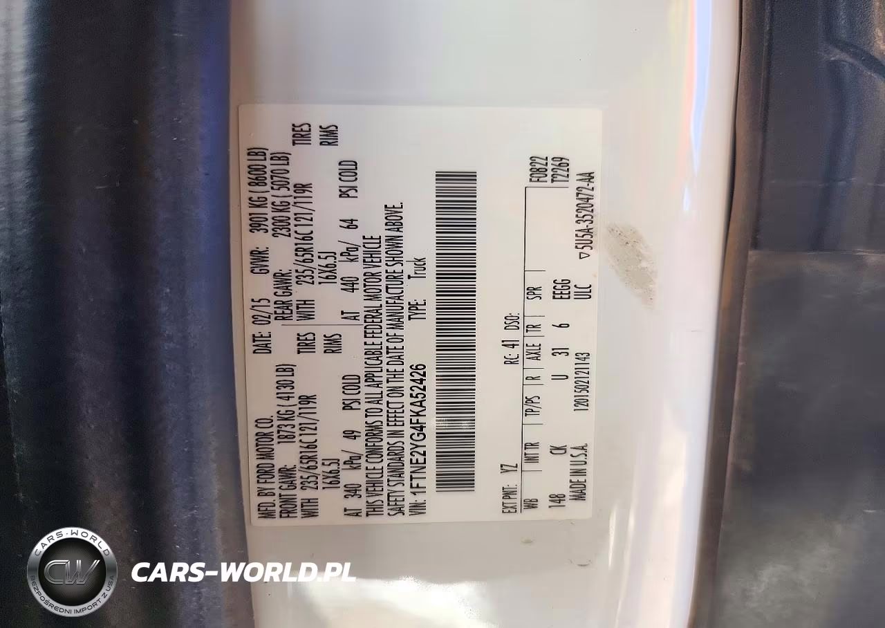 2015 Ford Transit 150 Delivery Van VIN:1FTNE2YG4FKA52426 - 13