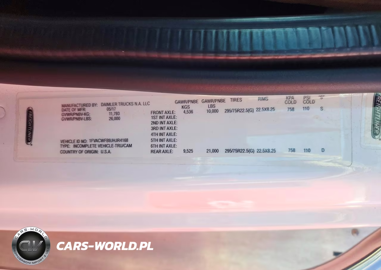 2018 Freightliner Business Class M2 Box Truck VIN:1FVACWFB9JHJR4168 - 11