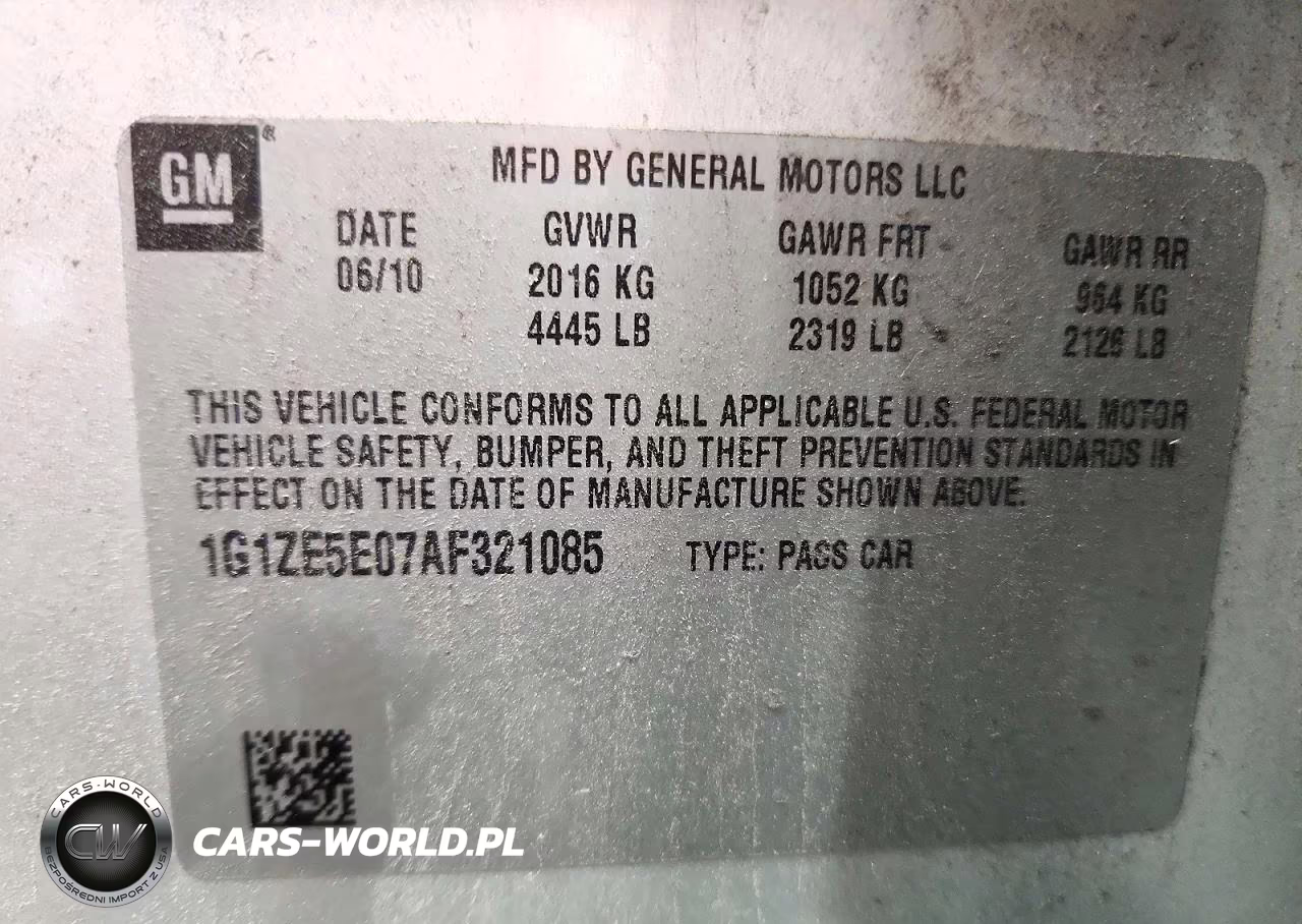 2010 Chevrolet Malibu Ltz VIN:1G1ZE5E07AF321085 - 12