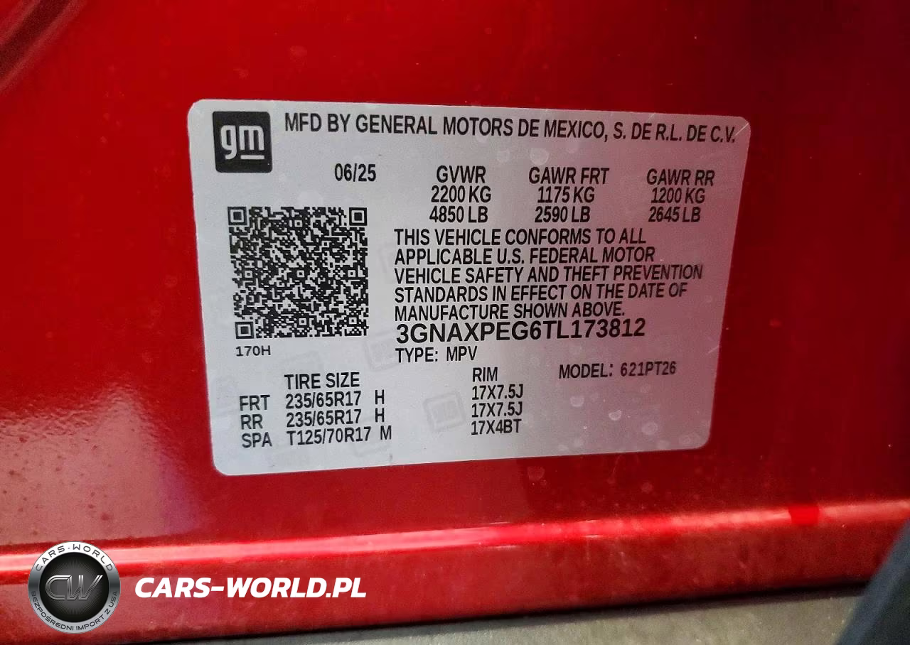2026 Chevrolet Equinox Lt VIN:3GNAXPEG6TL173812 - 13