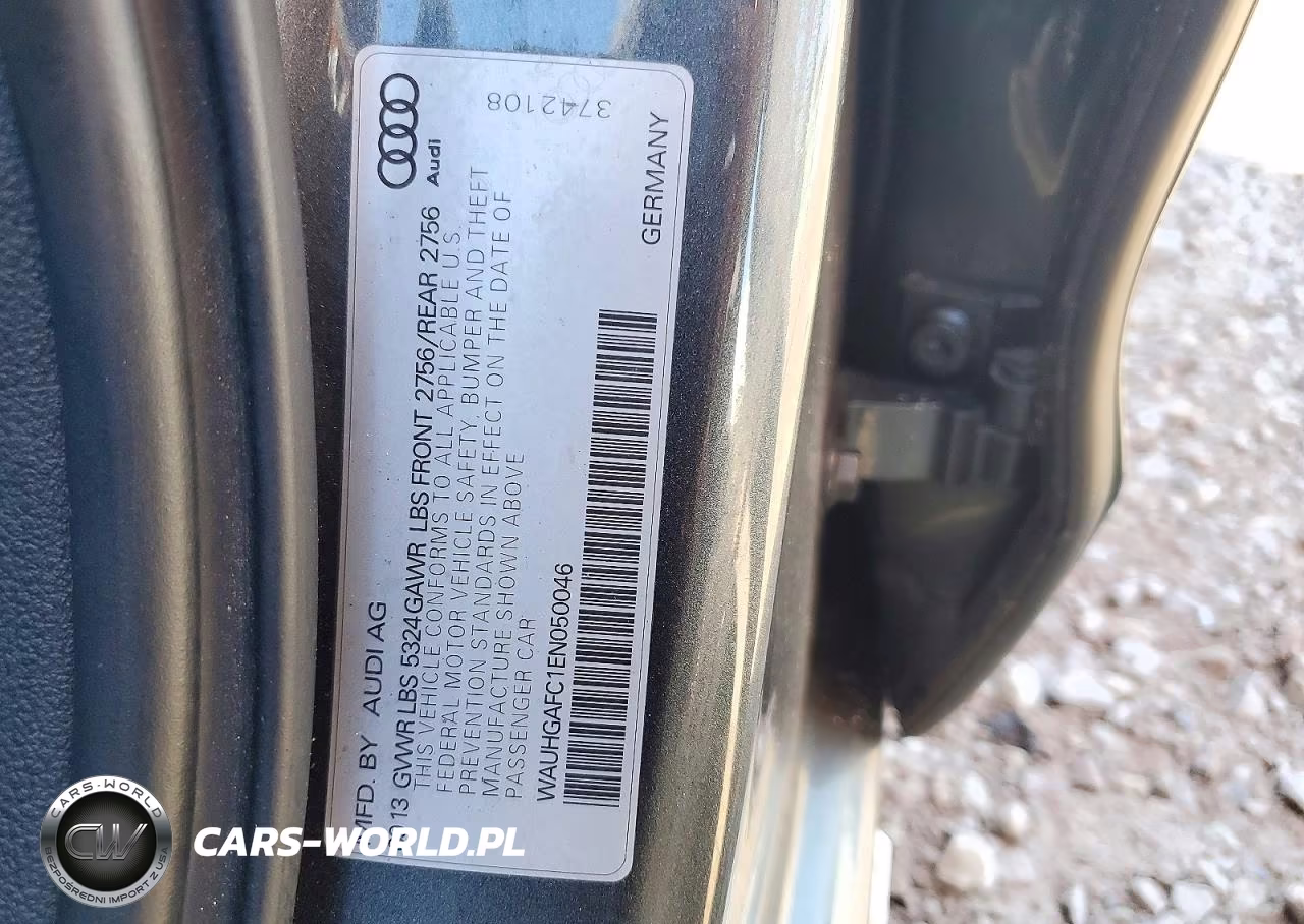 2014 Audi A6 Prestige VIN:WAUHGAFC1EN050046 - 13
