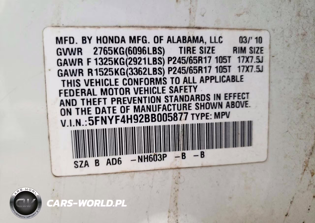 2011 Honda Pilot Touring VIN:5FNYF4H92BB005877 - 13