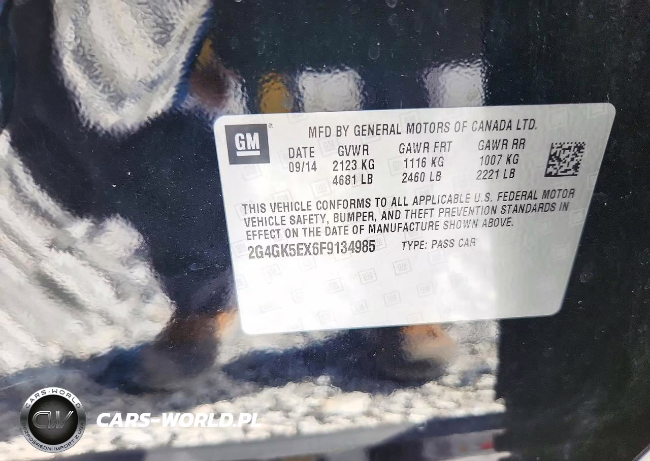 2015 Buick Regal VIN:2G4GK5EX6F9134985 - 12