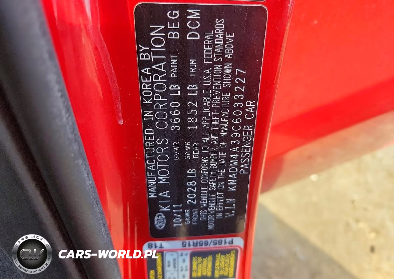 2012 Kia Rio Lx VIN:KNADM4A39C6033227 - 12