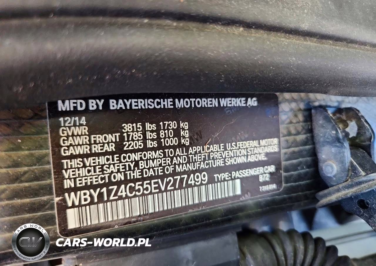 2014 BMW I3 Rex VIN:WBY1Z4C55EV277499 - 12