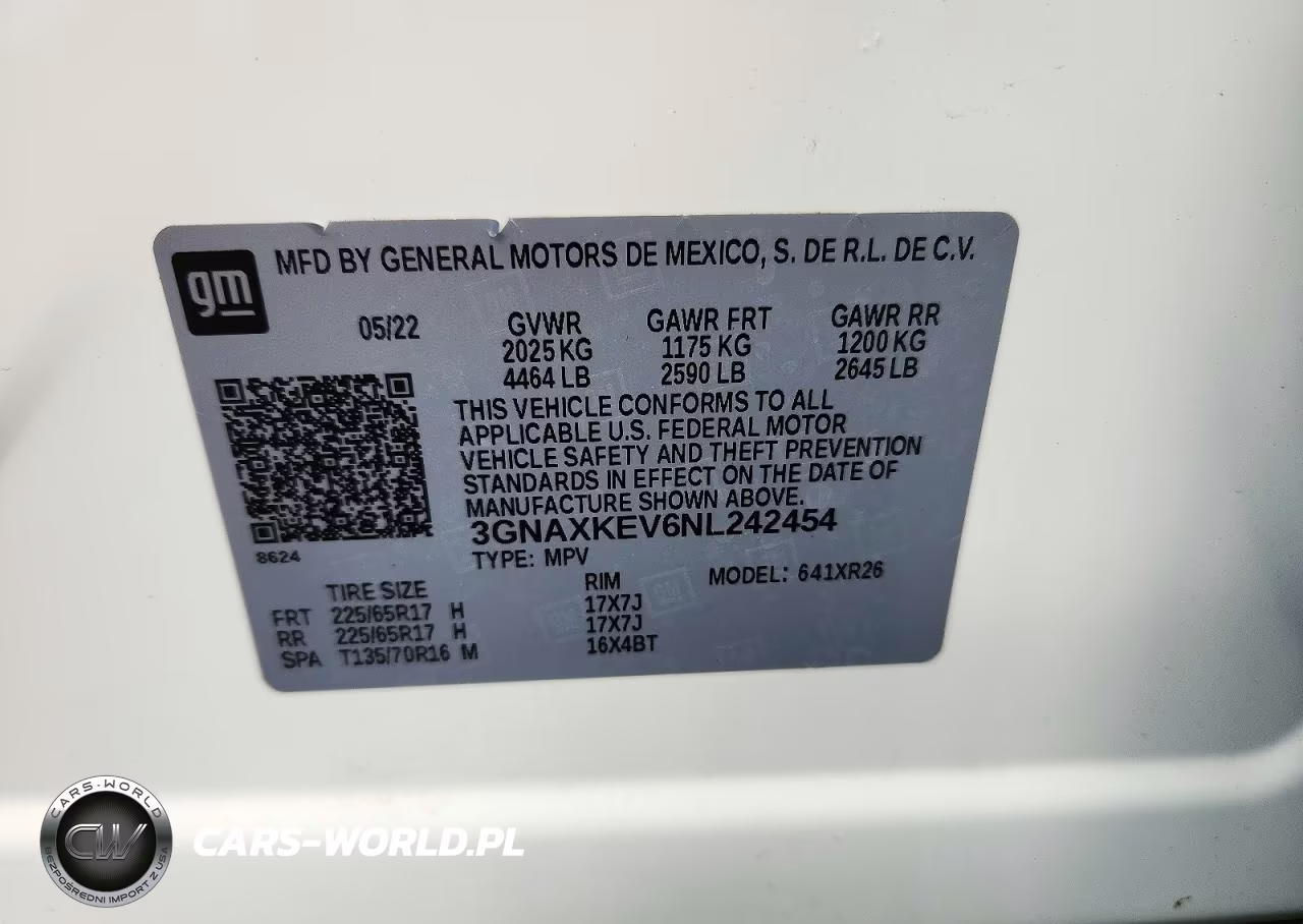 2022 Chevrolet Equinox Fwd Lt VIN:3GNAXKEV6NL242454 - 13