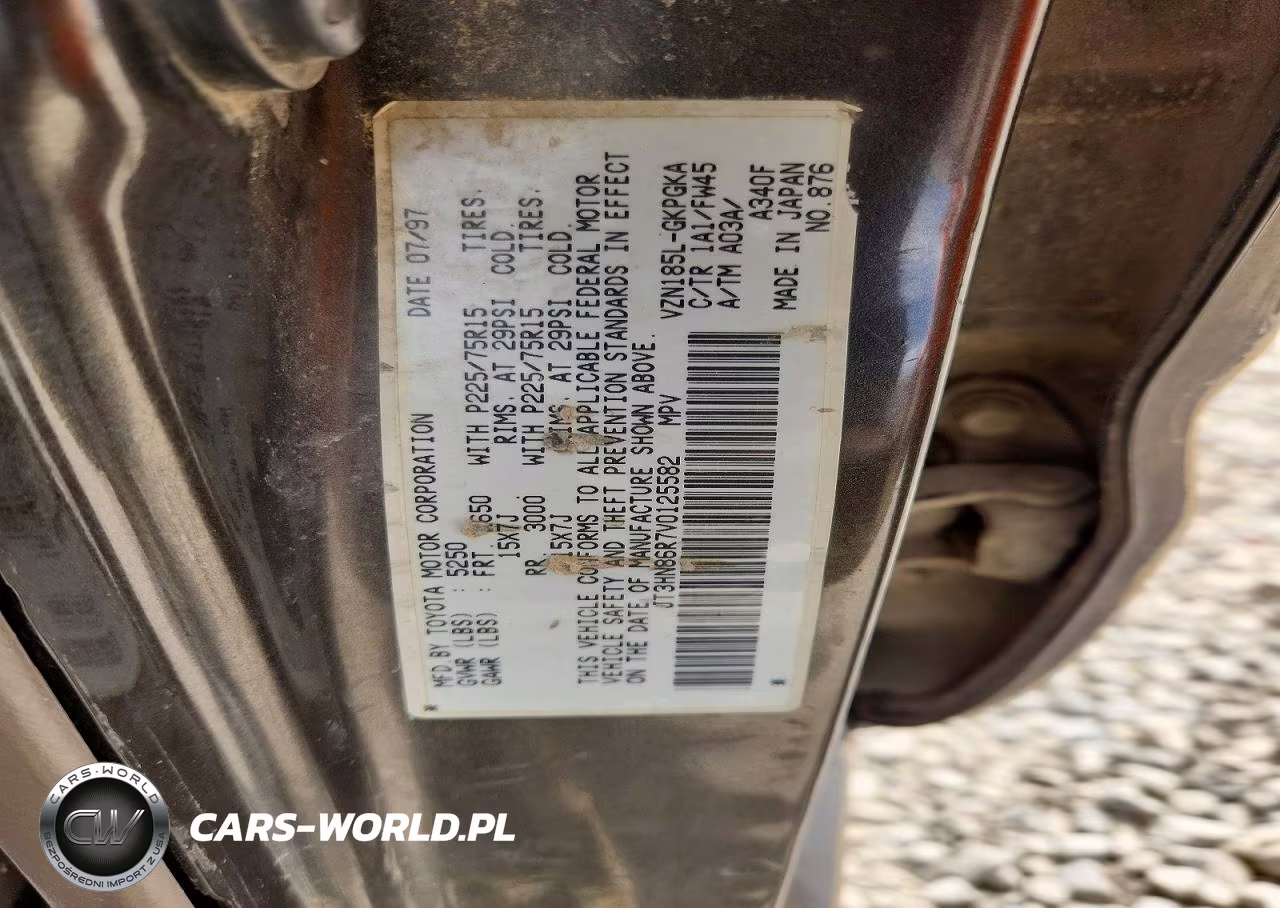 1997 Toyota 4Runner Sr5 VIN:JT3HN86R7V0125582 - 13