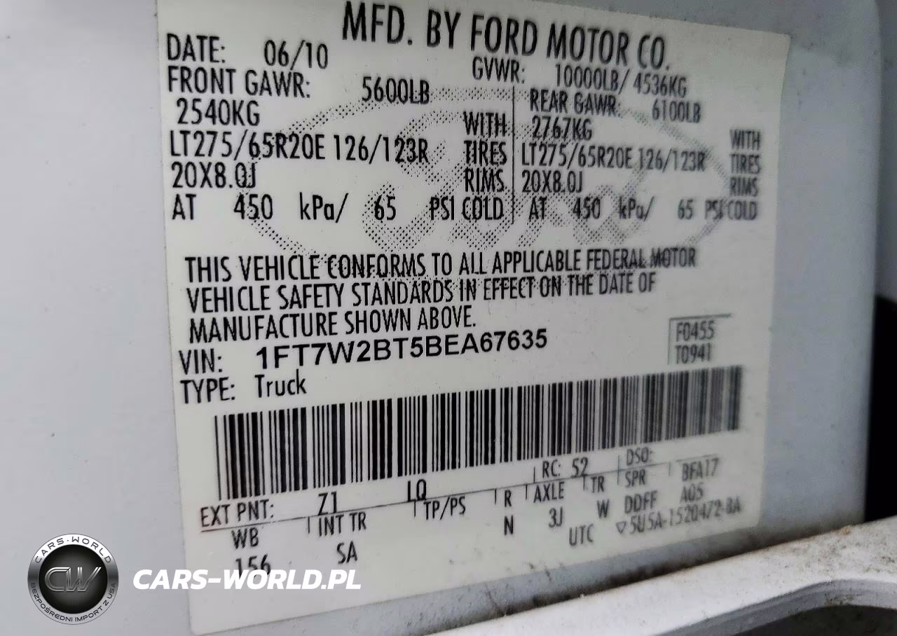 2011 Ford F250 Super Duty VIN:1FT7W2BT5BEA67635 - 13