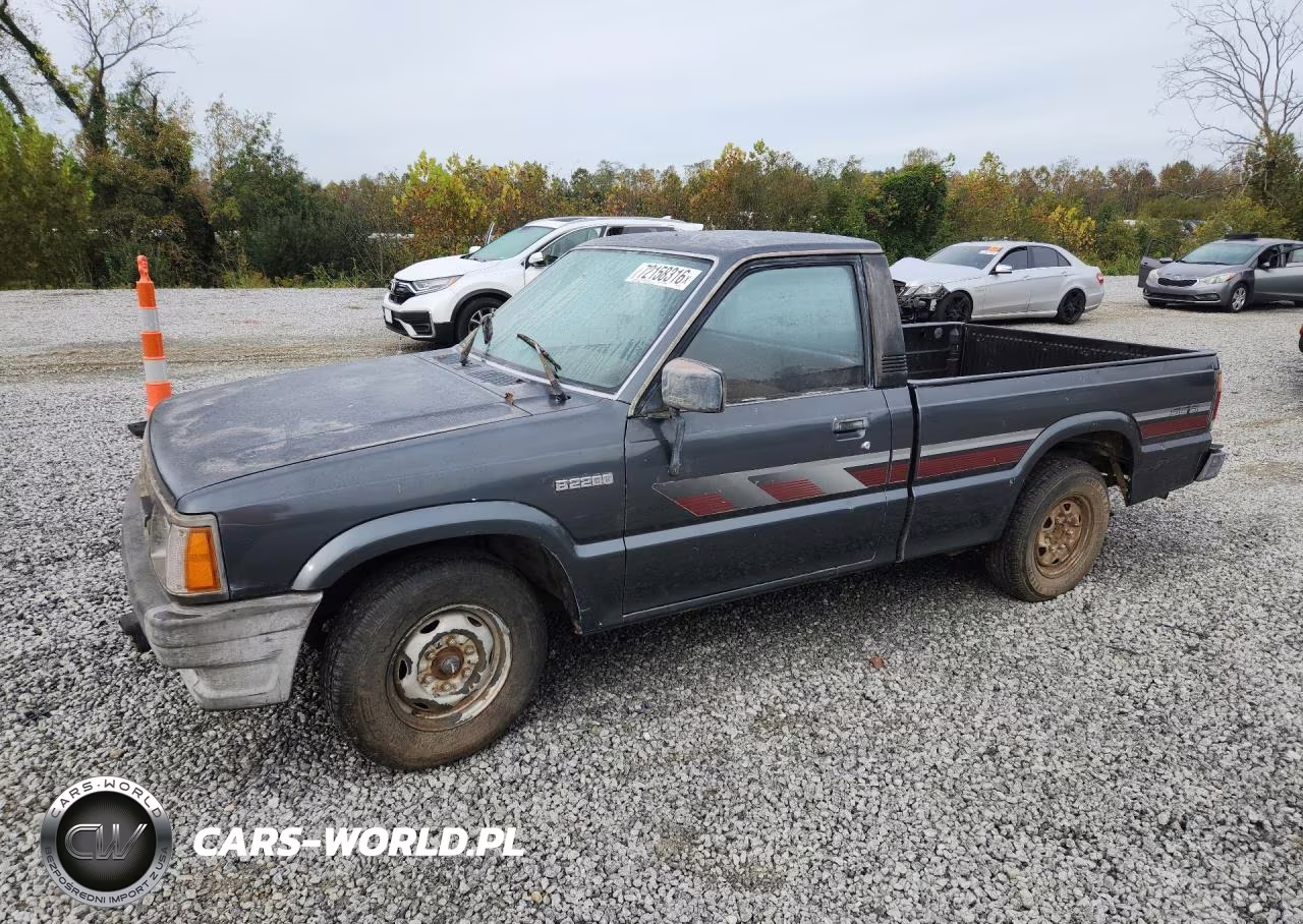1989 Mazda B2200 Short Bed VIN:JM2UF1132K0735186 - 1