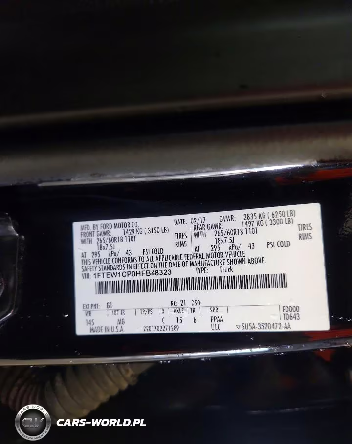 2017 Ford F150 Supercrew VIN:1FTEW1CP0HFB48323 - 13