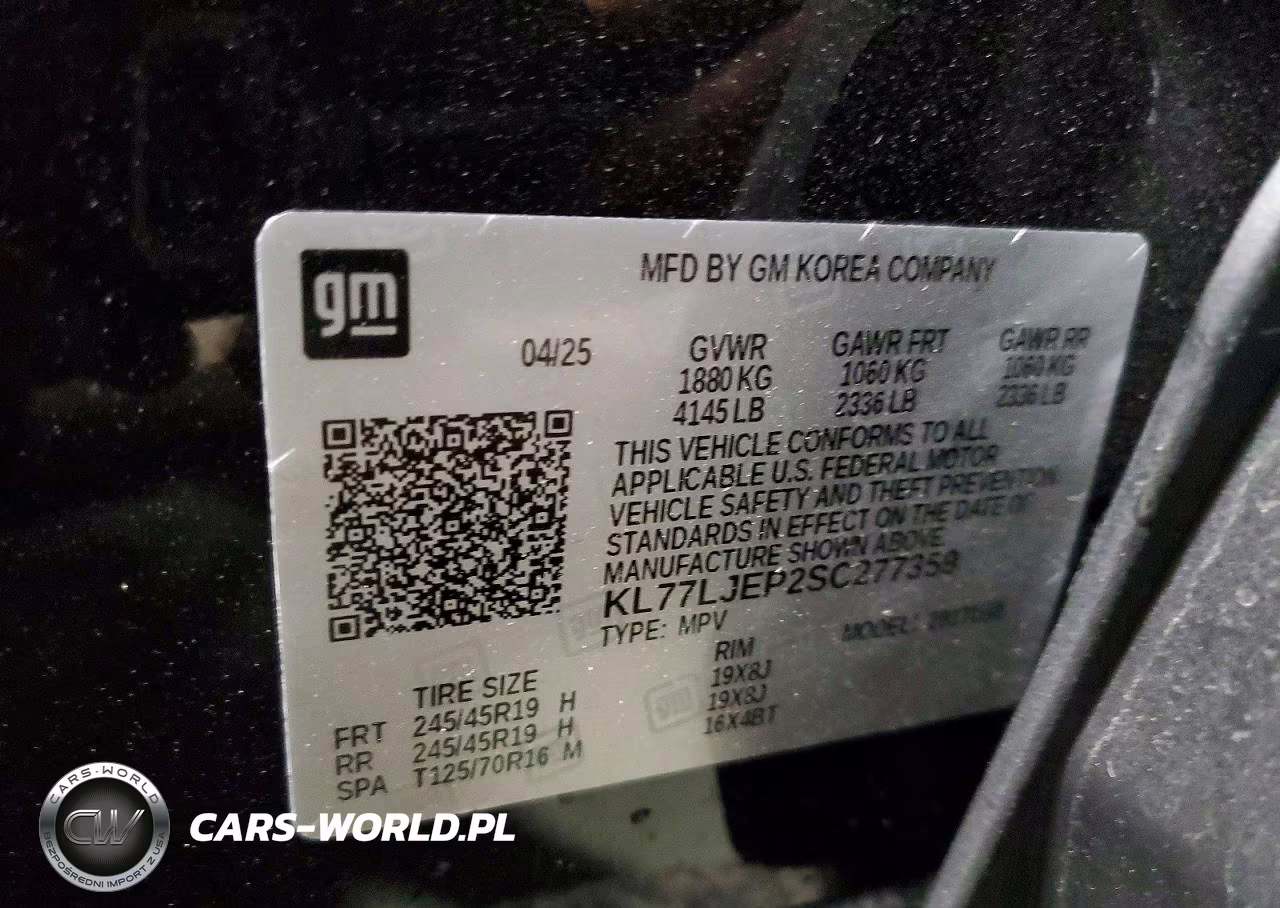 2025 Chevrolet Trax 2Rs VIN:KL77LJEP2SC277359 - 14