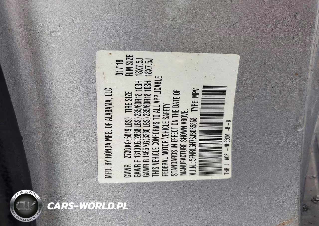 2018 Honda Odyssey Exl VIN:5FNRL6H78JB085868 - 13