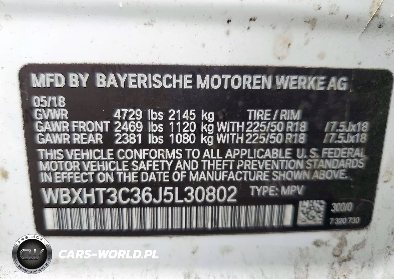 2018 BMW X1 xDrive28I VIN:WBXHT3C36J5L30802 - 14