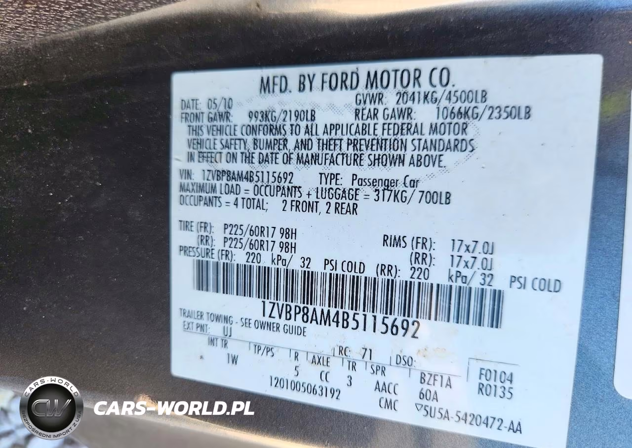 2011 Ford Mustang V6 Coupe VIN:1ZVBP8AM4B5115692 - 12