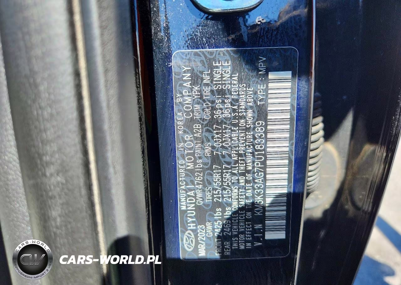 2023 Hyundai Kona Sel VIN:KM8K33AG7PU183389 - 12