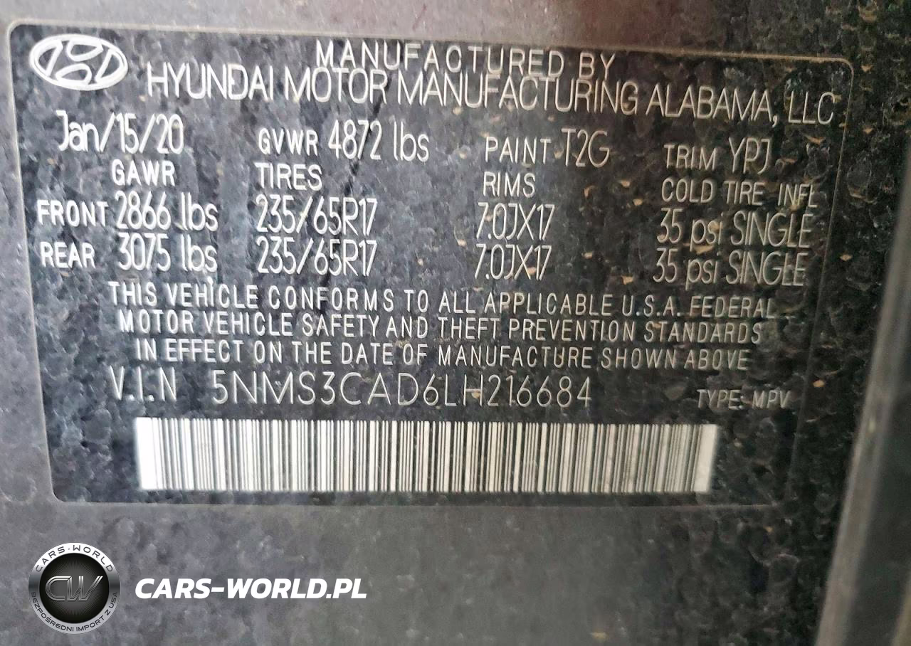 2020 Hyundai Santa Fe Sel VIN:5NMS3CAD6LH216684 - 13