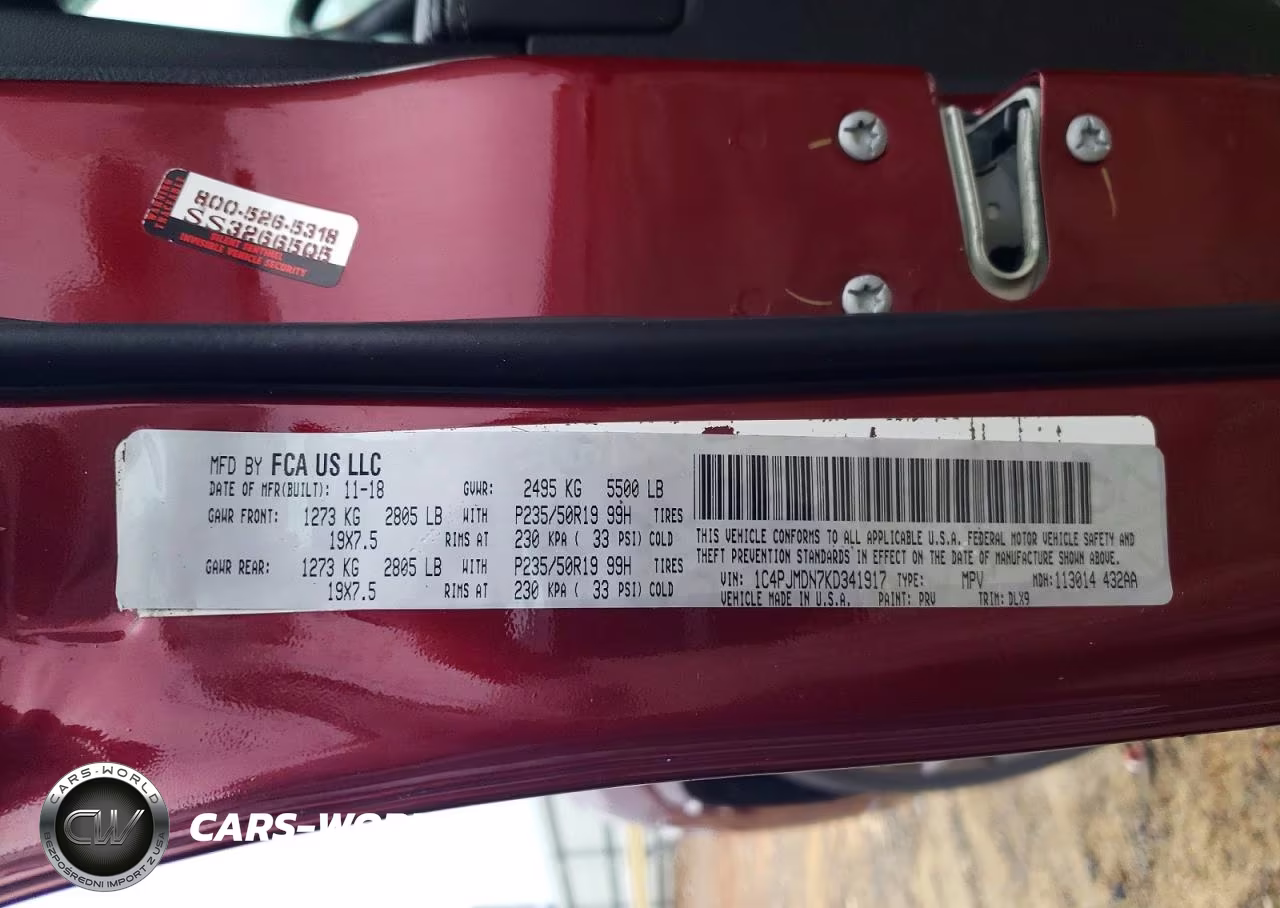 2019 Jeep Cherokee Limited VIN:1C4PJMDN7KD341917 - 13