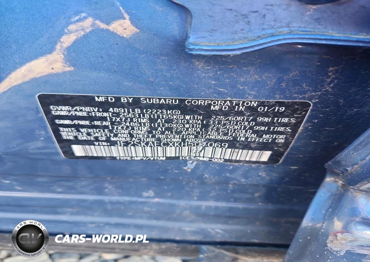 2019 Subaru Forester Premium VIN:JF2SKAECXKH504069 - 12