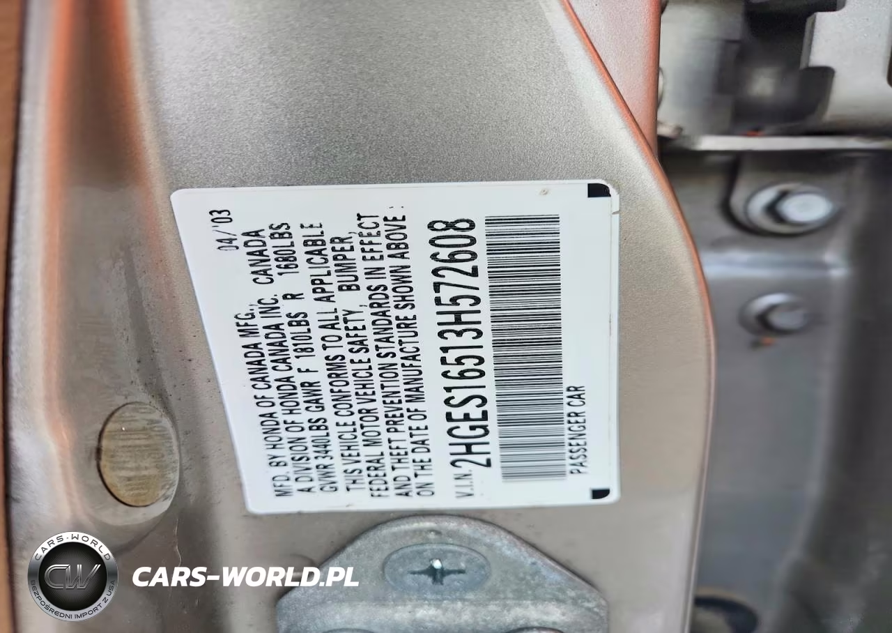 2003 Honda Civic Lx VIN:2HGES16513H572608 - 12