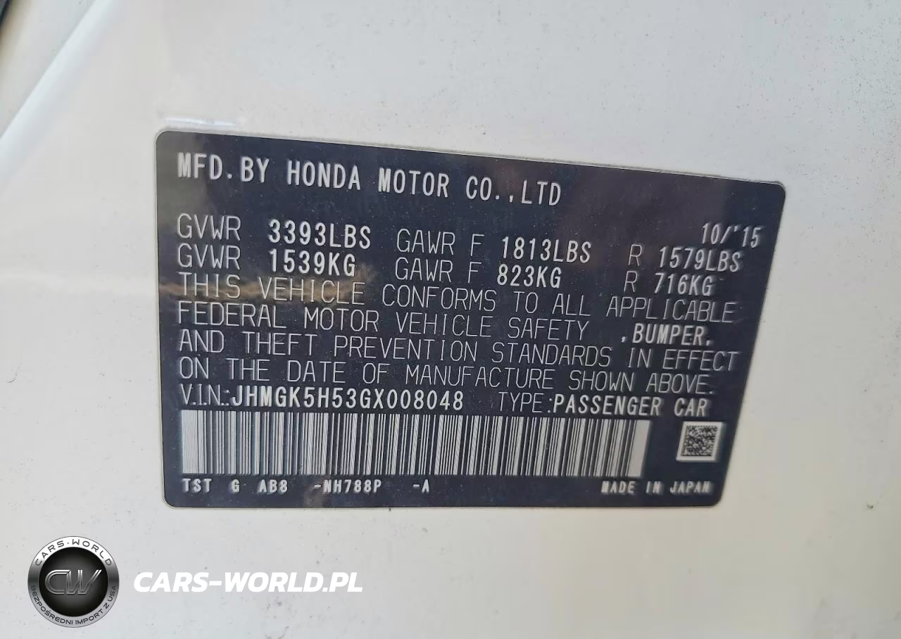 2016 Honda Fit Lx VIN:JHMGK5H53GX008048 - 12