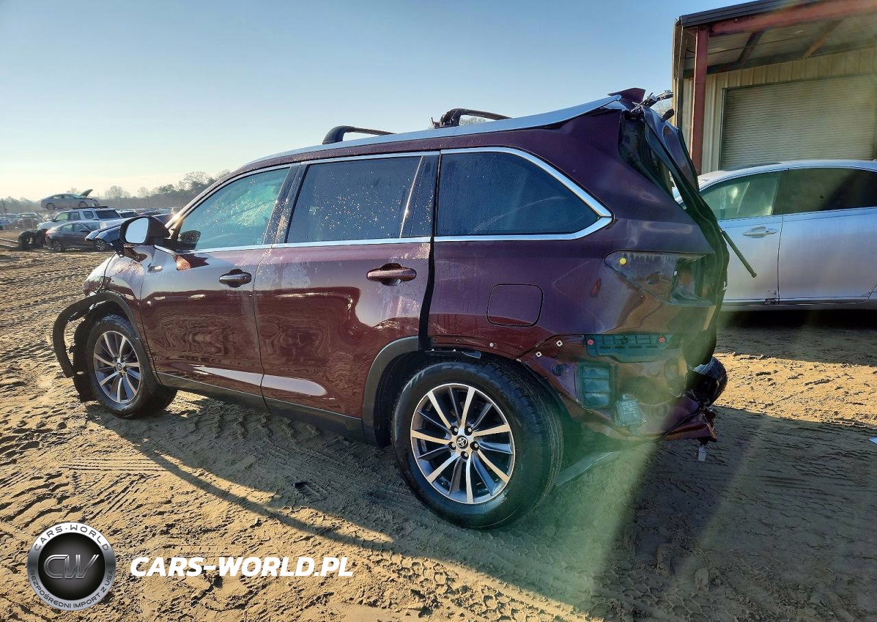 2019 Toyota Highlander Se VIN:5TDJZRFH9KS713524 - 2