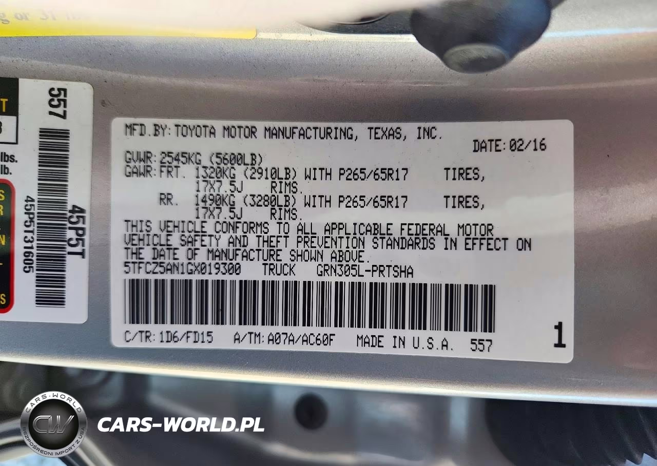 2016 Toyota Tacoma Trd Sport VIN:5TFCZ5AN1GX019300 - 12