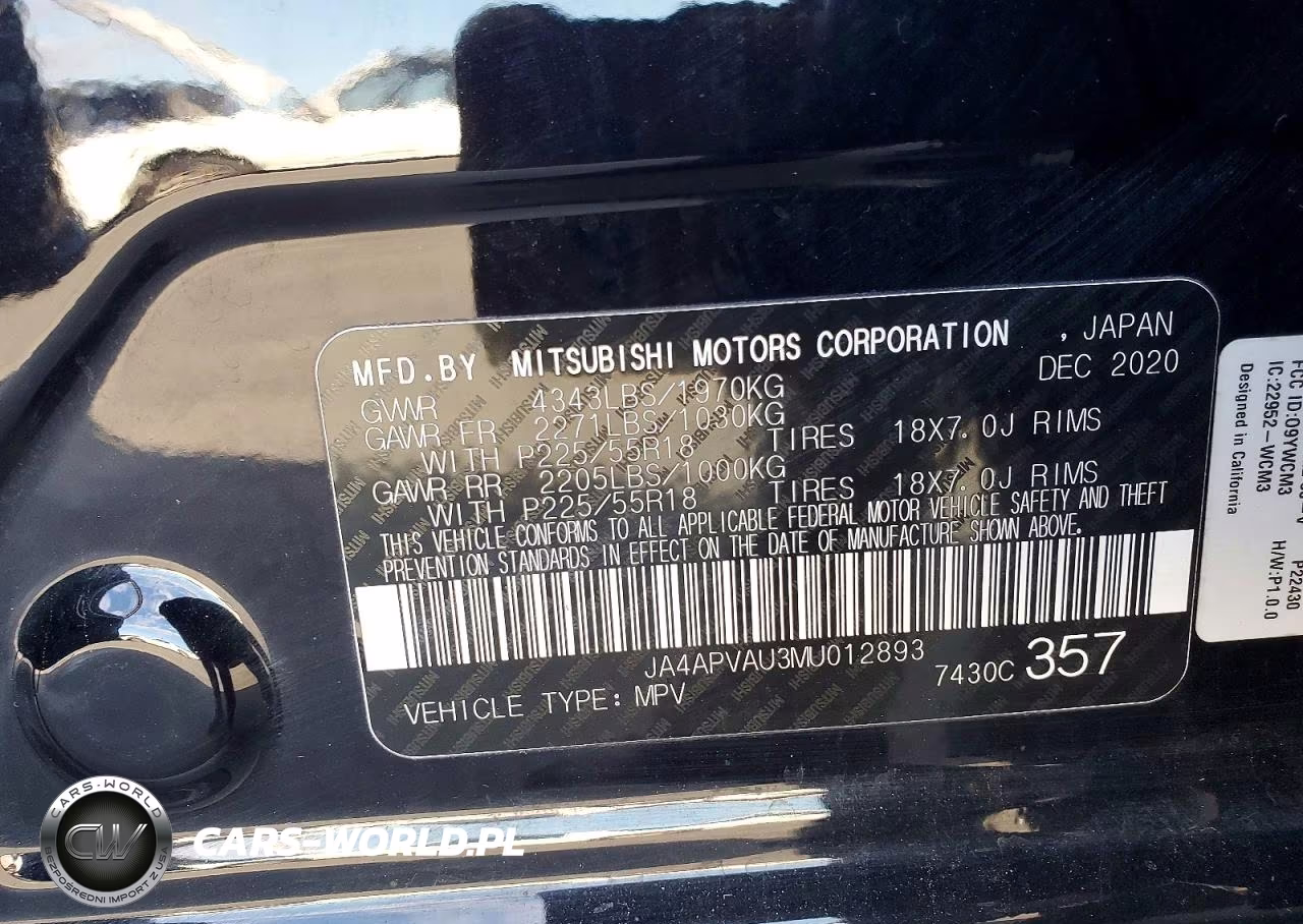 2021 Mitsubishi Outlander Sport Se VIN:JA4APVAU3MU012893 - 13