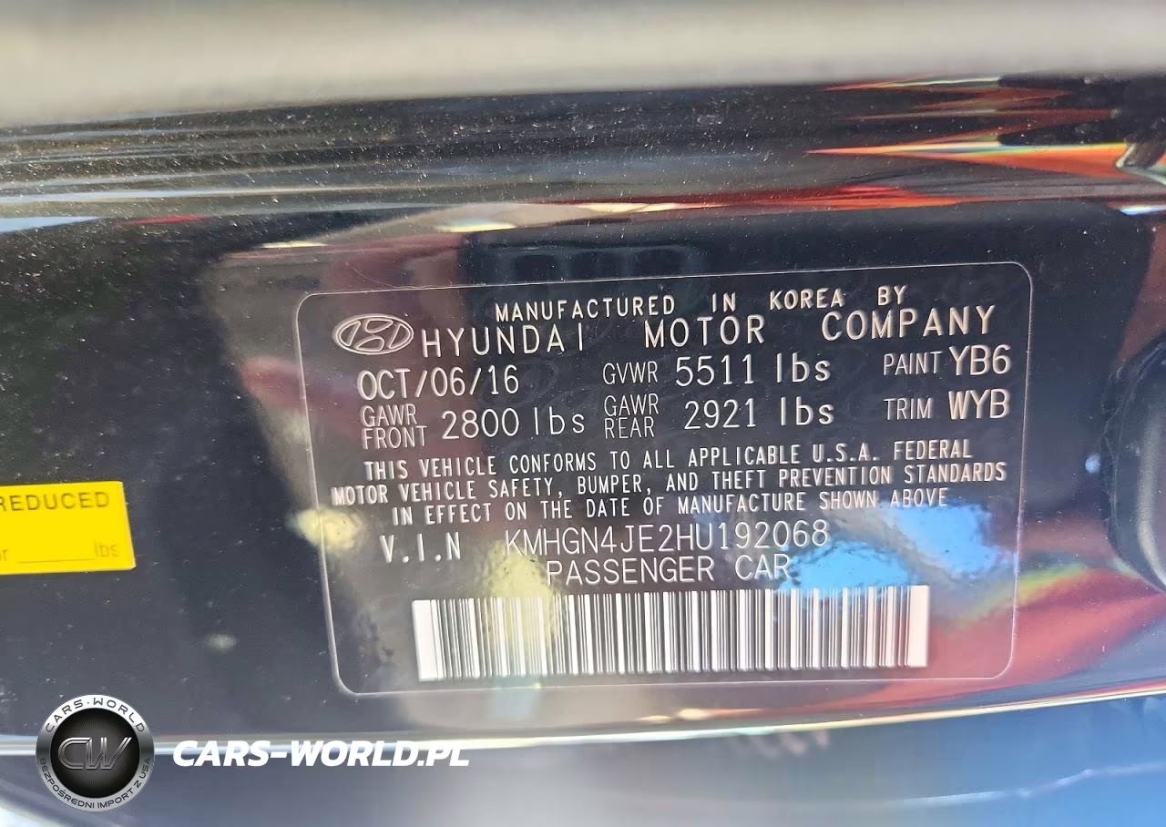 2017 Genesis G80 3.8 VIN:KMHGN4JE2HU192068 - 12