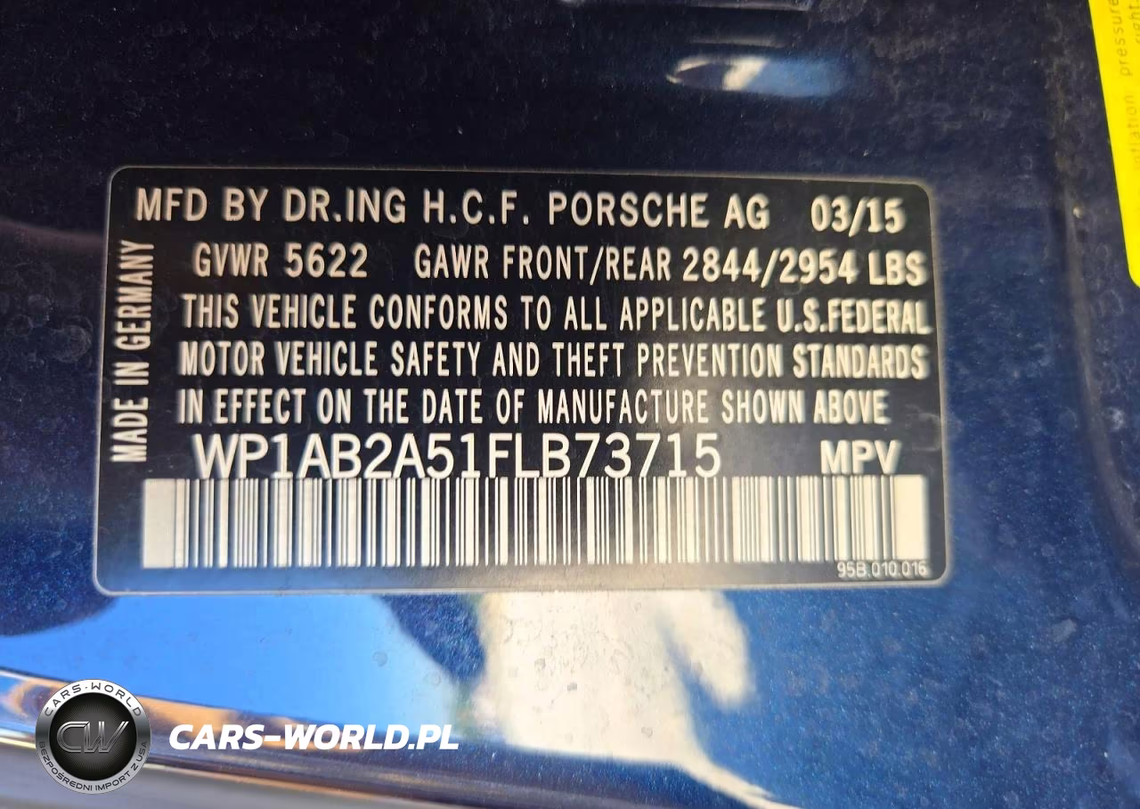 2015 Porsche Macan S VIN:WP1AB2A51FLB73715 - 13