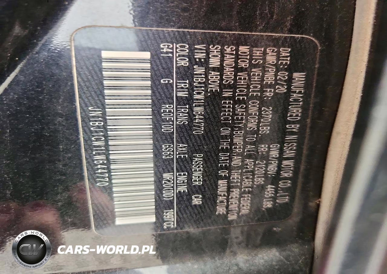 2020 Nissan Rogue Sport S VIN:JN1BJ1CW1LW644770 - 13