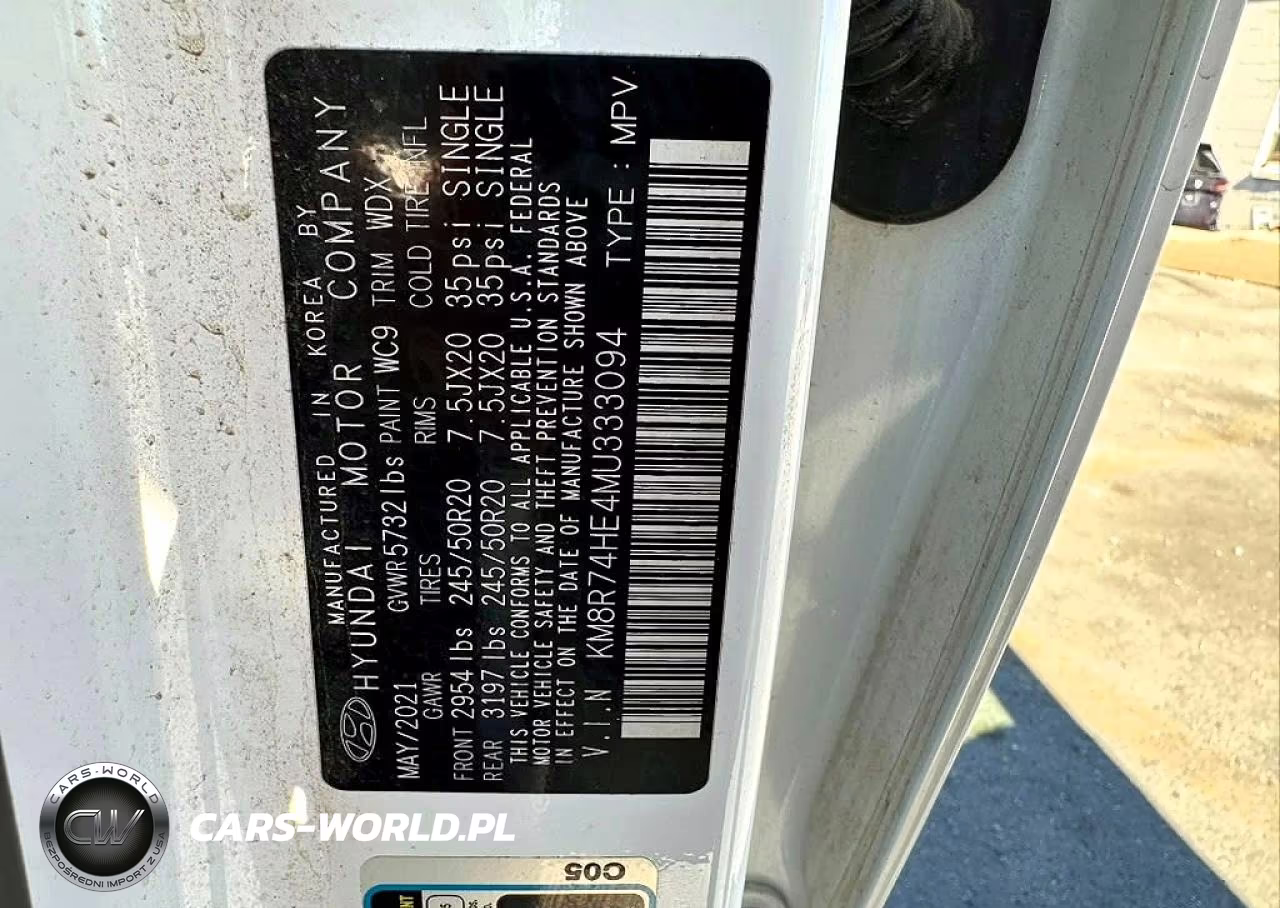 2021 Hyundai Palisade Calligraphy VIN:KM8R74HE4MU333094 - 10
