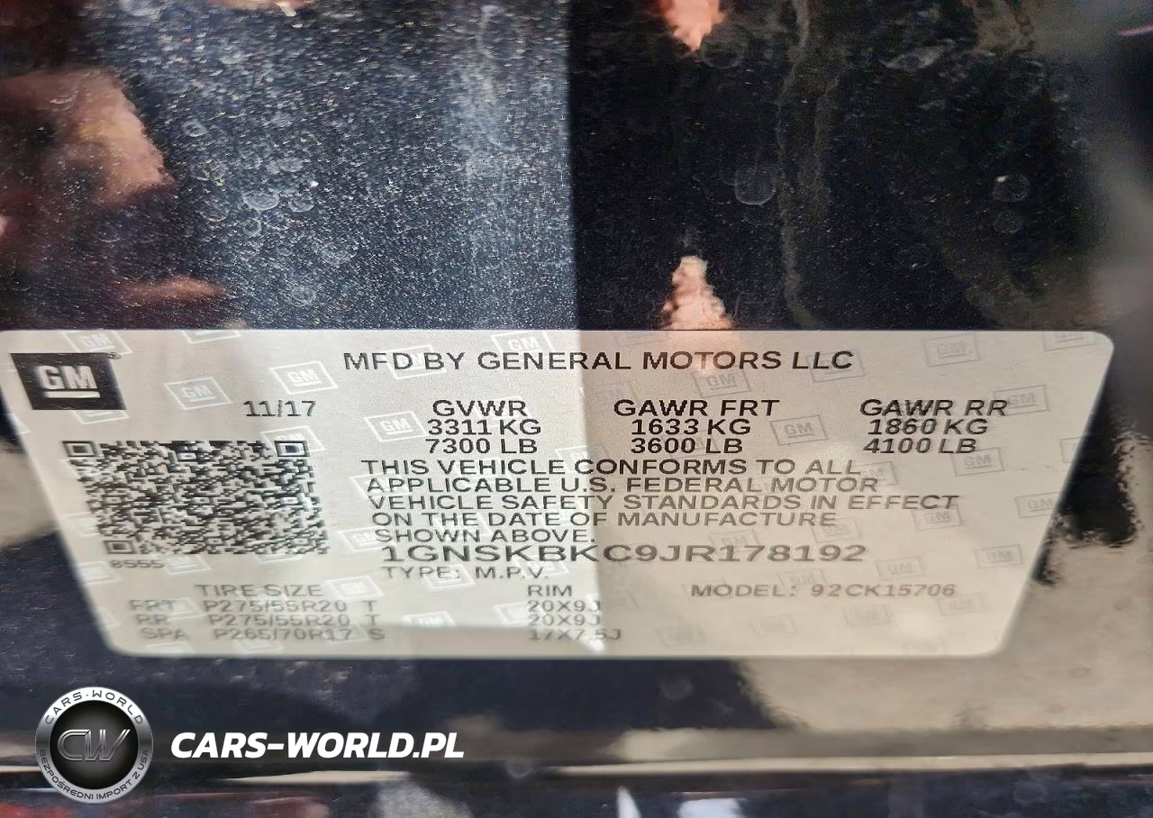 2018 Chevrolet Tahoe K1500 Lt VIN:1GNSKBKC9JR178192 - 14