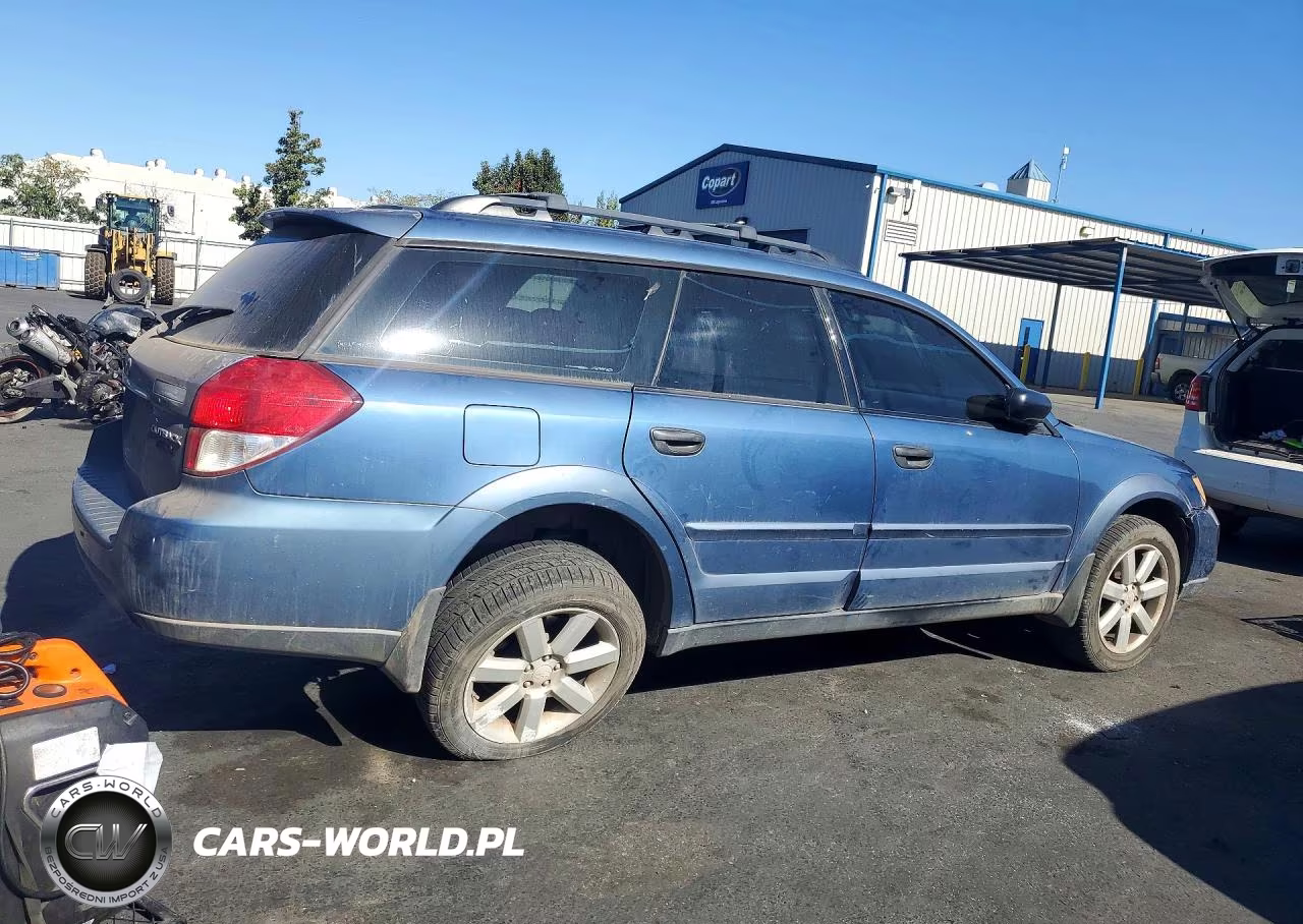 2008 Subaru Outback 2.5I VIN:4S4BP61C487361827 - 3