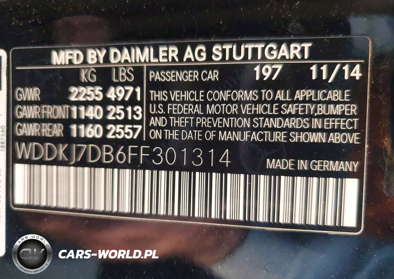 2015 Mercedes-Benz E 550 VIN:WDDKJ7DB6FF301314 - 13