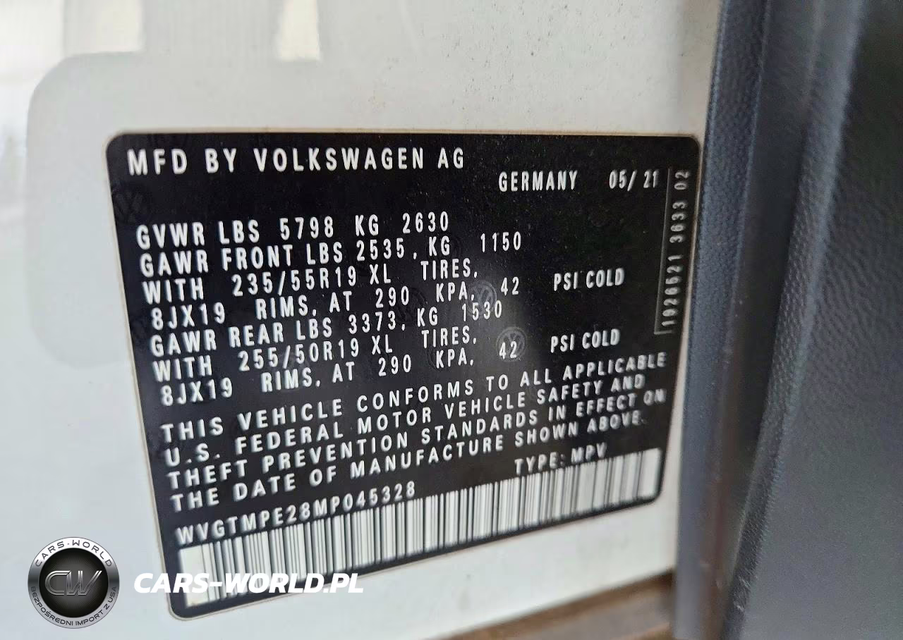 2021 Volkswagen Id.4 Pro S VIN:WVGTMPE28MP045328 - 14