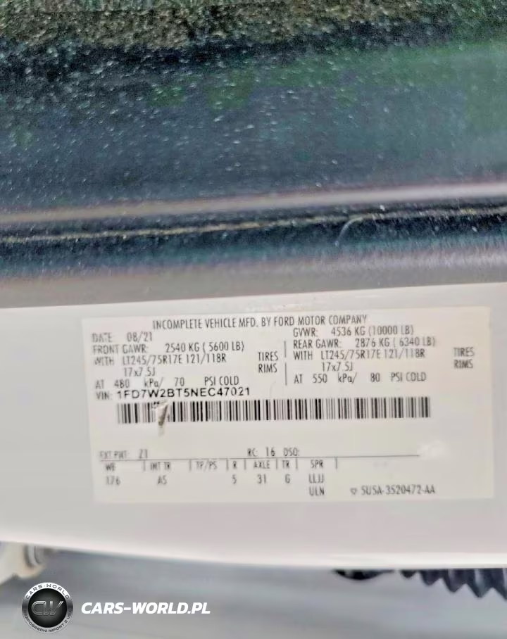 2022 Ford F250 Super Duty Flatbed Truck VIN:1FD7W2BT5NEC47021 - 12