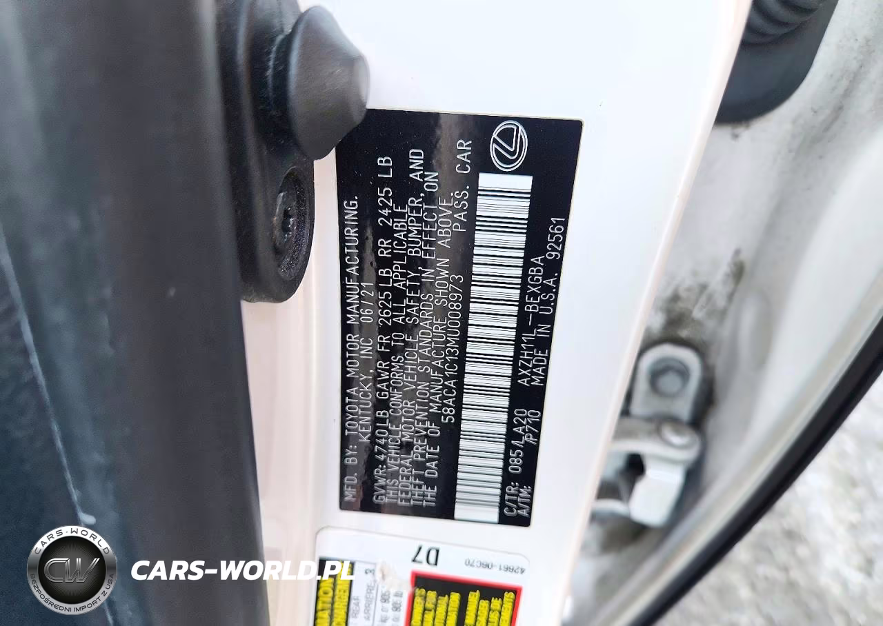 2021 Lexus Es 300H Base VIN:58ACA1C13MU008973 - 13