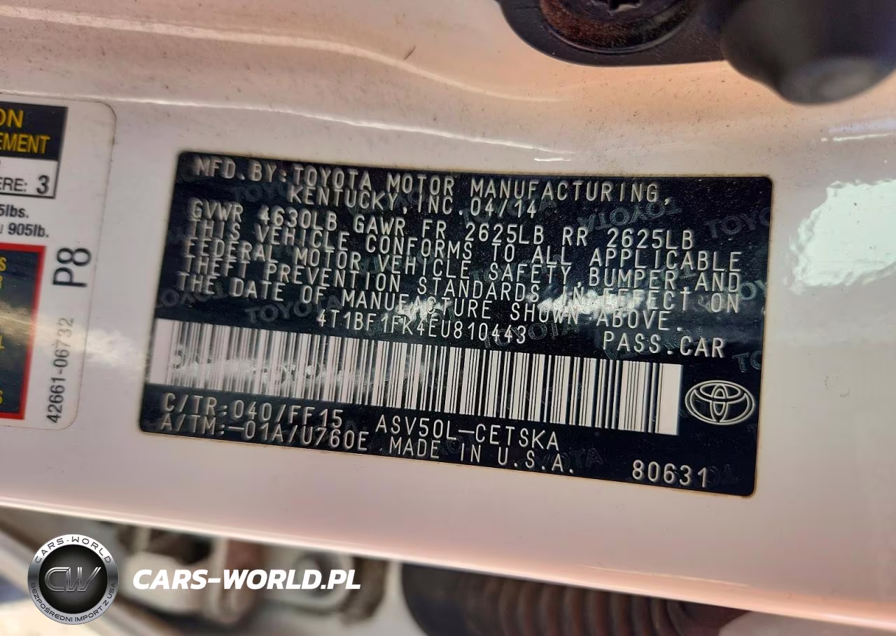 2014 Toyota Camry Se Sport VIN:4T1BF1FK4EU810443 - 12