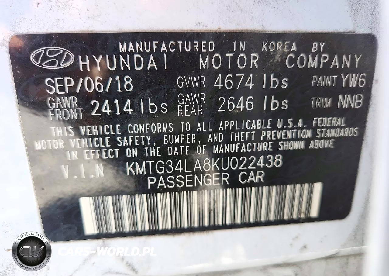 2019 Genesis G70 Elite VIN:KMTG34LA8KU022438 - 12