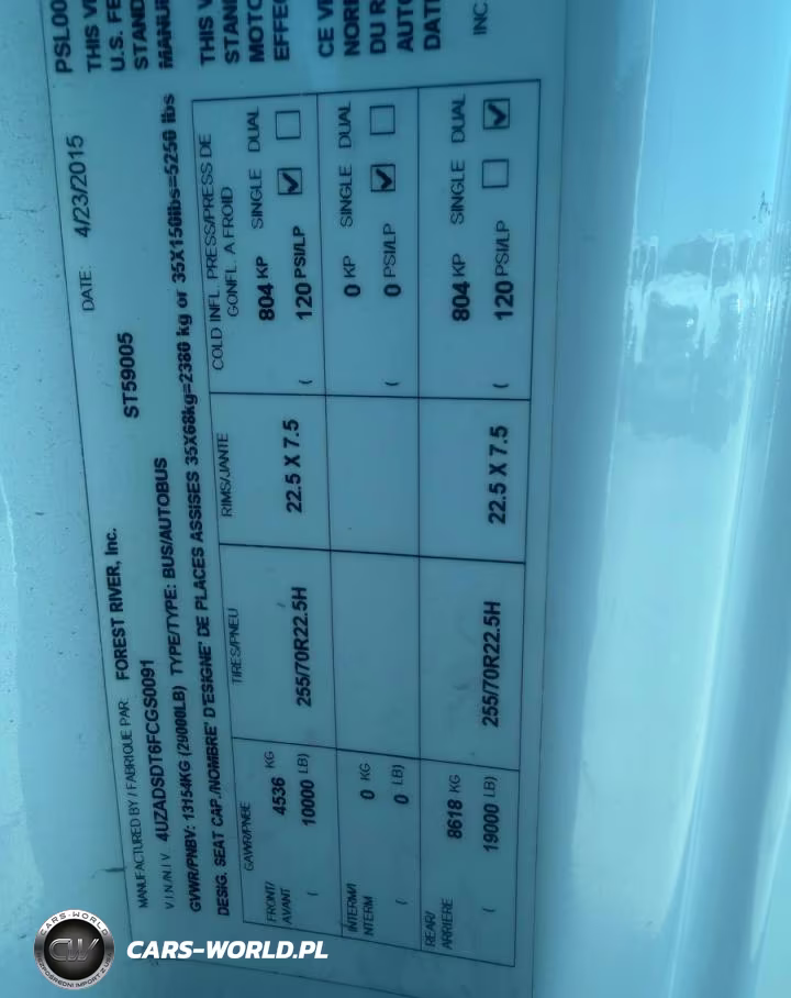 2015 Freightliner Chassis S-2 VIN:4UZADSDT6FCGS0091 - 10