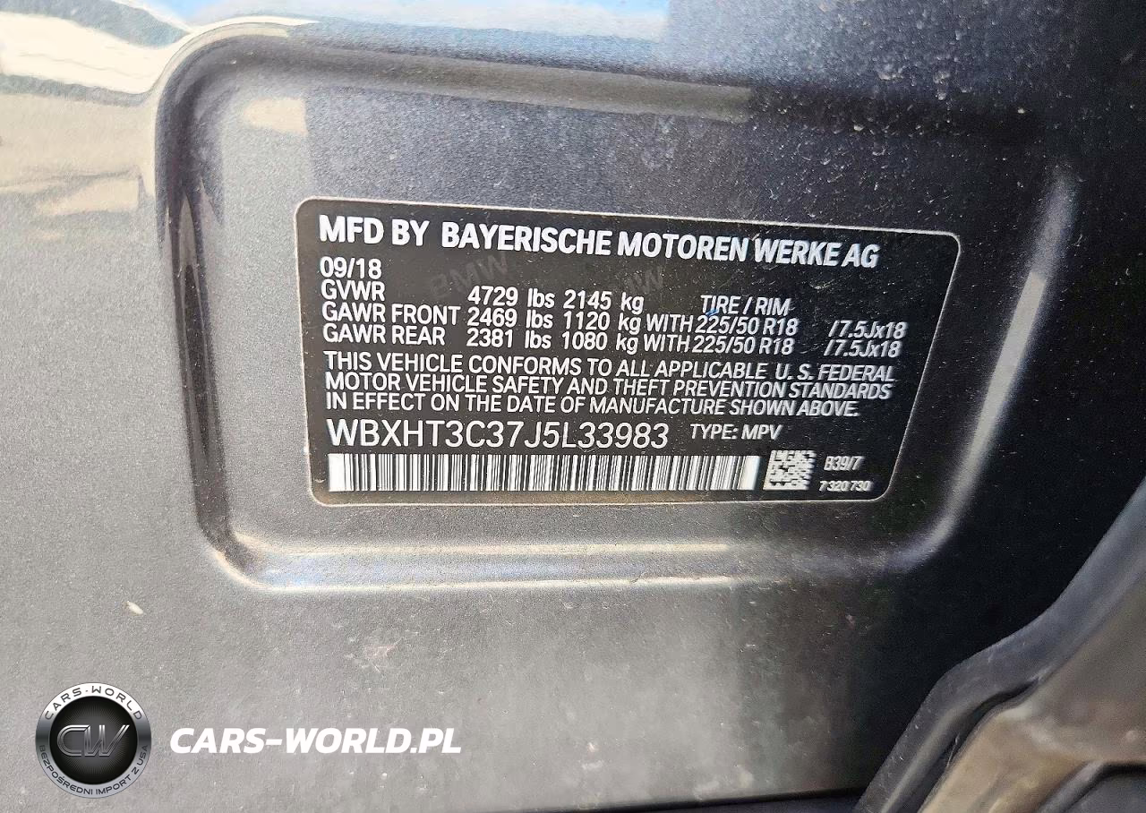 2018 BMW X1 xDrive28I VIN:WBXHT3C37J5L33983 - 12