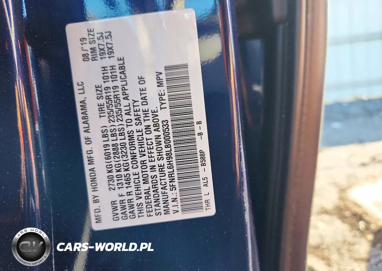 2020 Honda Odyssey Elite VIN:5FNRL6H98LB000533 - 13