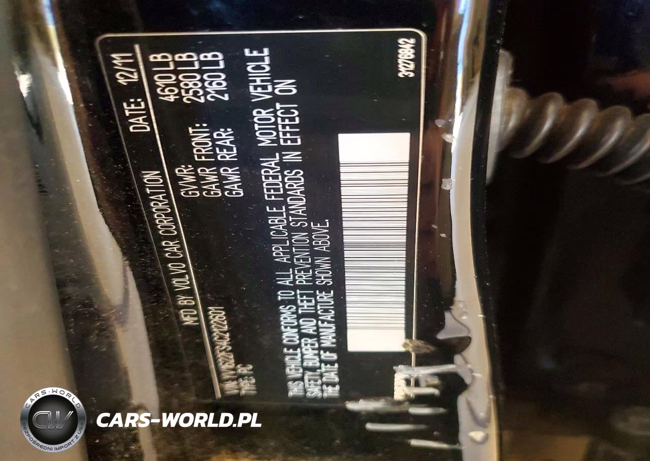 2012 Volvo S60 T5 VIN:YV1622FS4C2122601 - 12