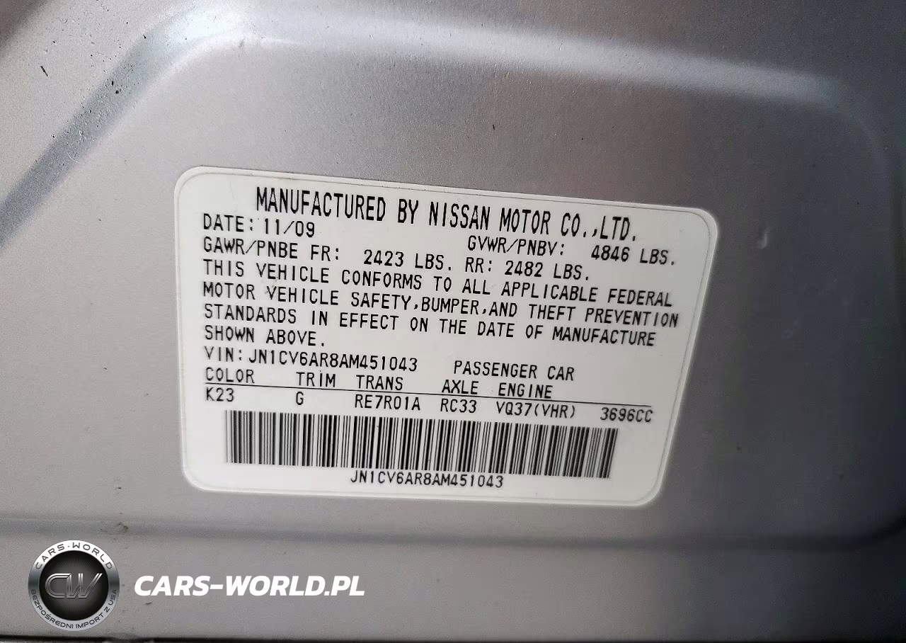 2010 Infiniti G37 Sedan X VIN:JN1CV6AR8AM451043 - 12