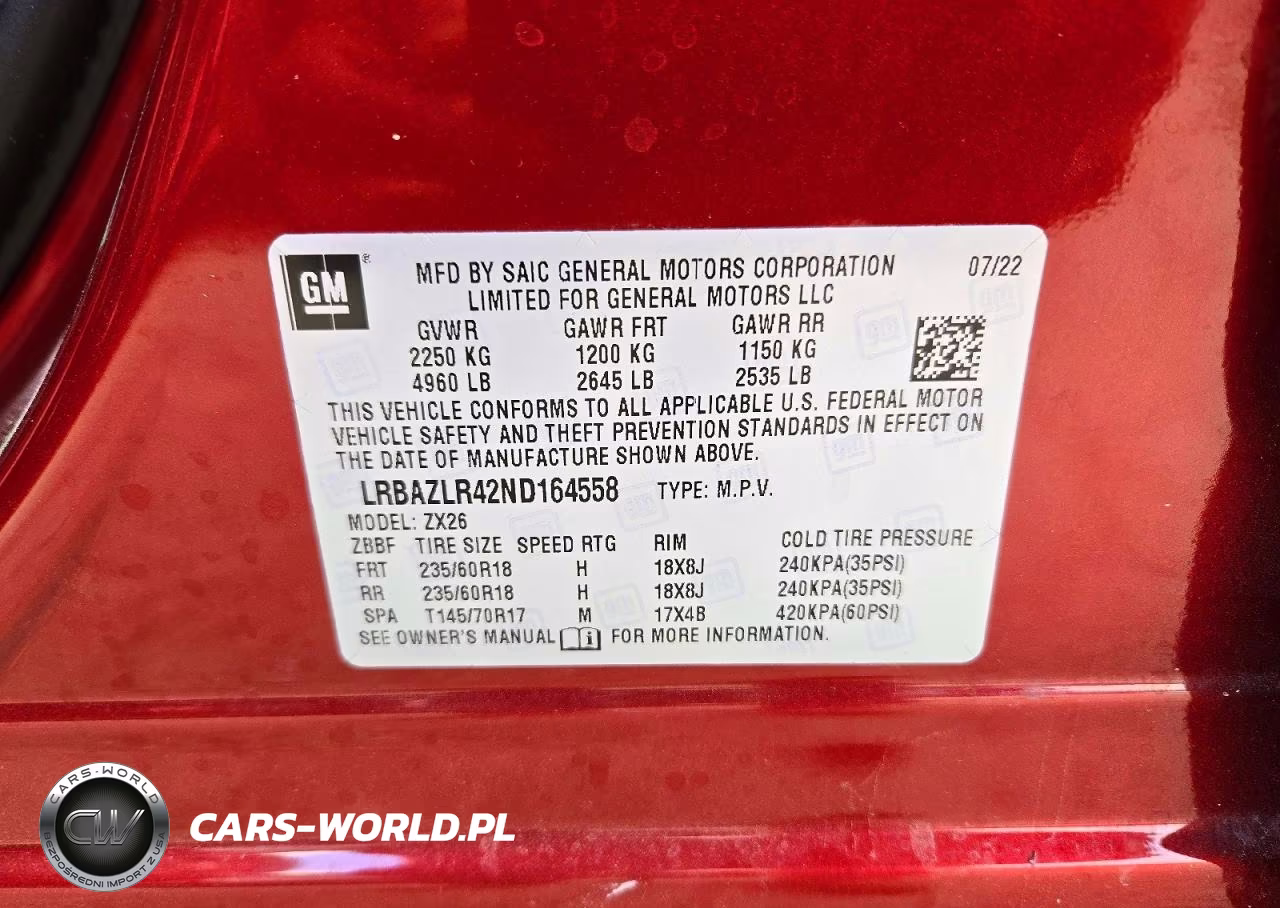 2022 Buick Envision Preferred VIN:LRBAZLR42ND164558 - 14