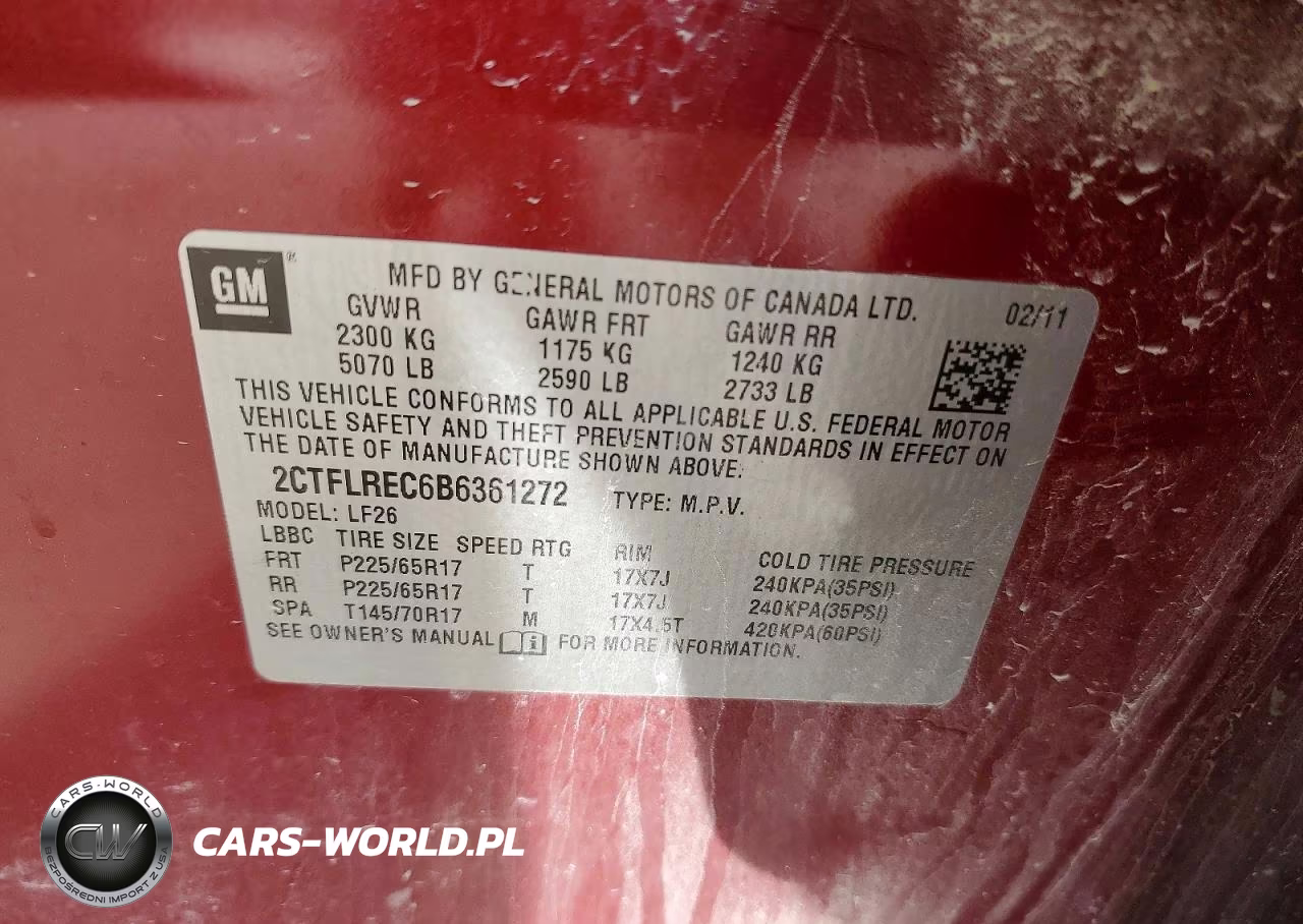 2011 GMC Terrain Sle VIN:2CTFLREC6B6361272 - 12